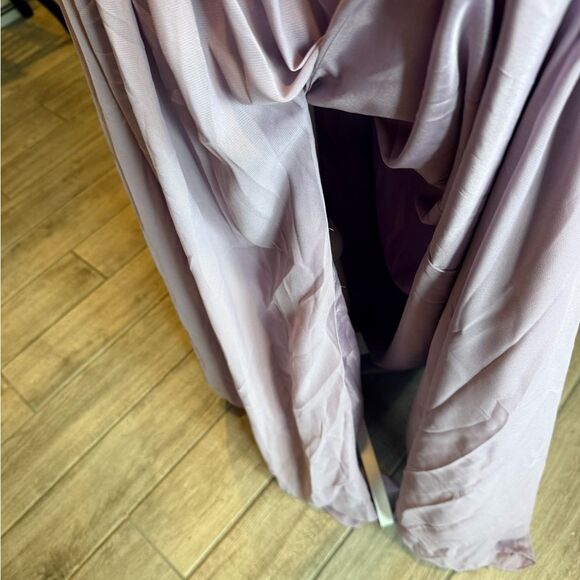 NWOT One Shoulder Formal Dress Prom Bridesmaid Size 2 Lavender Purple Gown - Picture 6 of 8